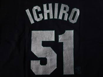 Amazon.co.jp: 00's イチロー 背番号 #51 Majestic Tシャツ L